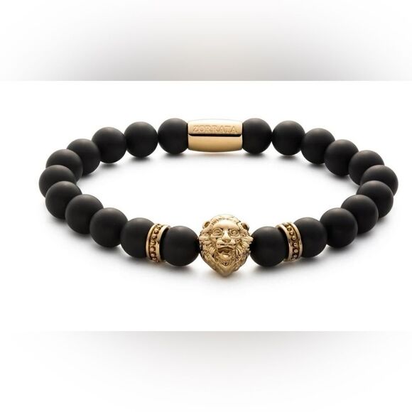 zorrata Other - Zorrata Gold Matte Lion bracelet for men